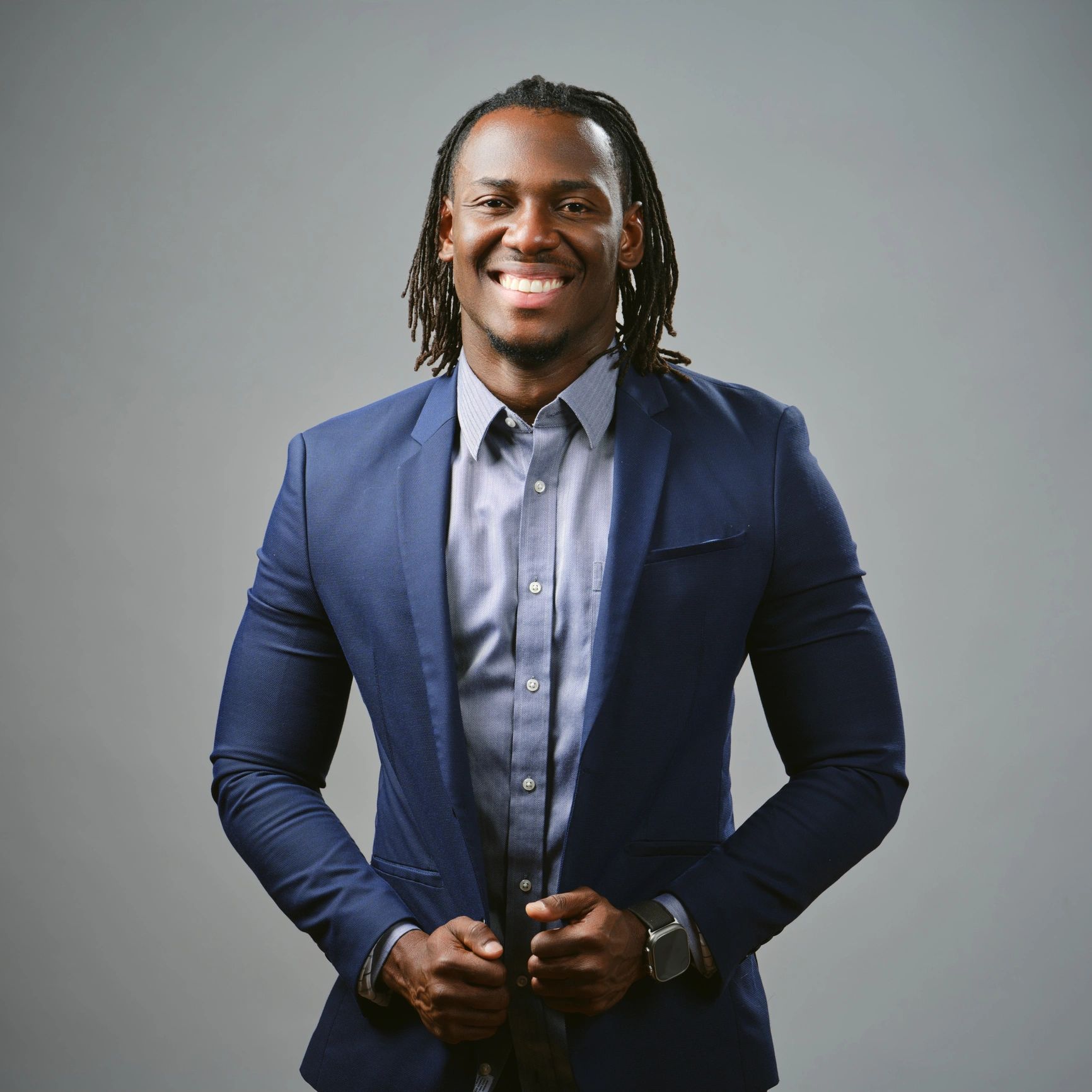 Client headshot placeholder portrait